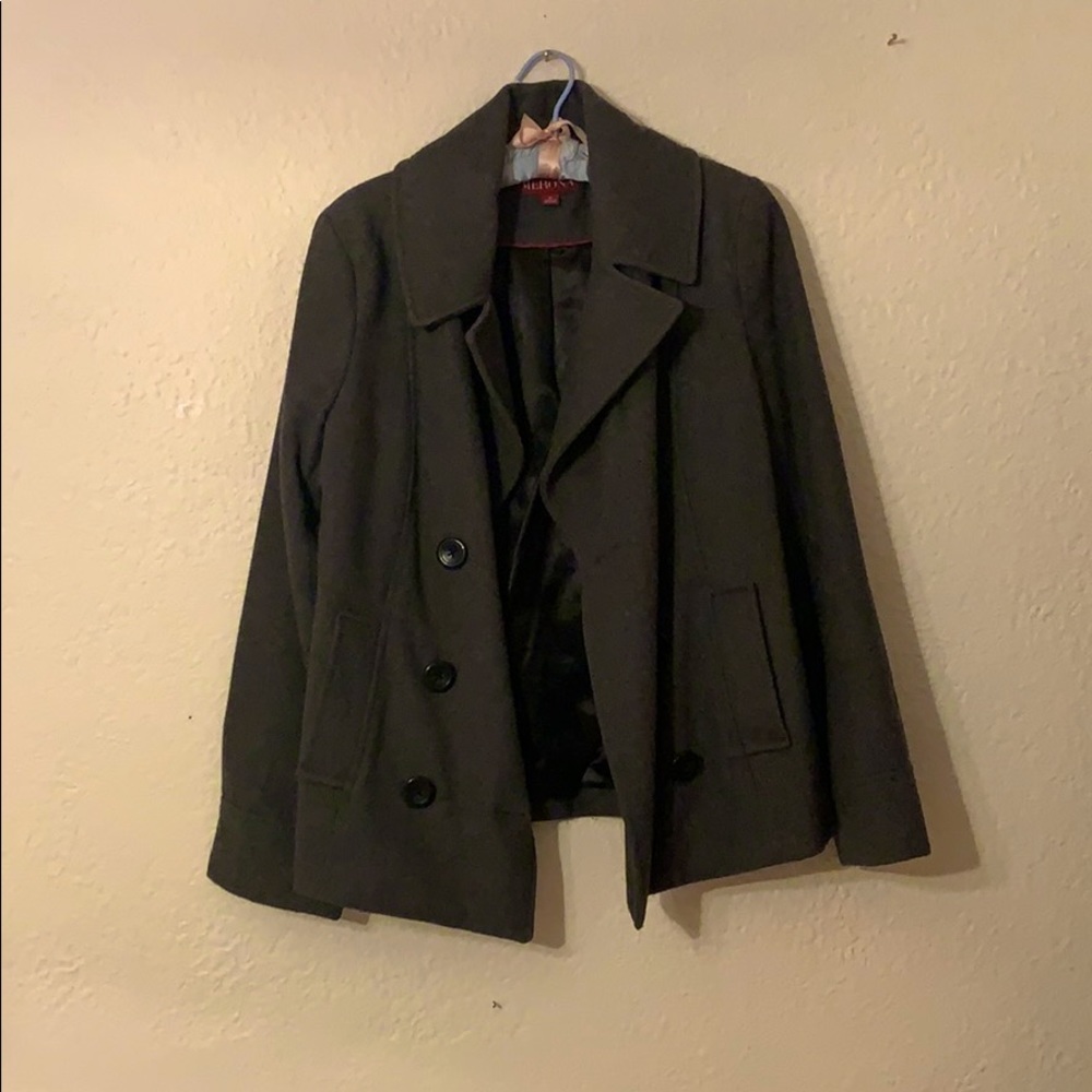 Heather Grey Pea Coat